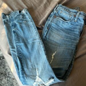 Madewell 9in high rise skinny jeans